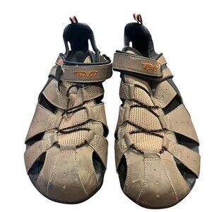 Teva Men's Size 13 Tan Sandal S/N 6968 Deacon Water Hiking Comfort Hook & Loop